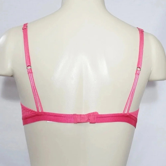LARGE On Gossamer The Show Off Bralette G5112 Vermillion Coral NWT New with Tags - Picture 3 of 8